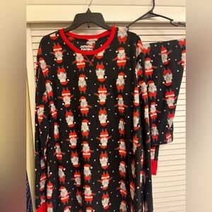 Jammies for Your Families Men’s Sz XLT Christmas Santa Pajama’s 2 pieces set